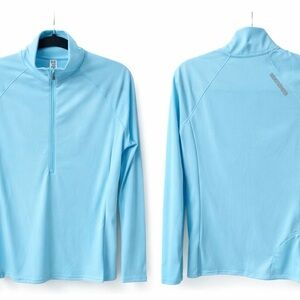 Under Armour HeatGear Blue Quarter Zip Pullover Small